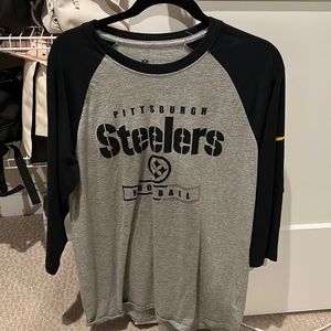Men’s Pittsburgh Steelers Baseball Quarter Sleeve